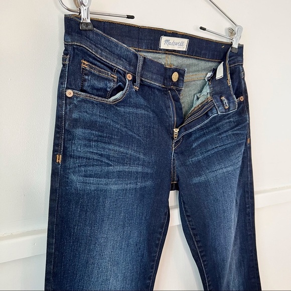 Madewell Dark Wash Straight Leg Jeans - Picture 6 of 14